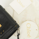 Chloe Black Calfskin Paddington Compact Zip Around Coin Purse Wallet