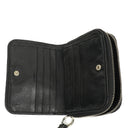 Chloe Black Calfskin Paddington Compact Zip Around Coin Purse Wallet
