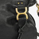 Chloe Black Marcie Leather Top Handle Shoulder Bag