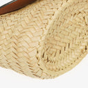 Chloe Brown Woven Raffia and Leather Small Marcie Basket Bag