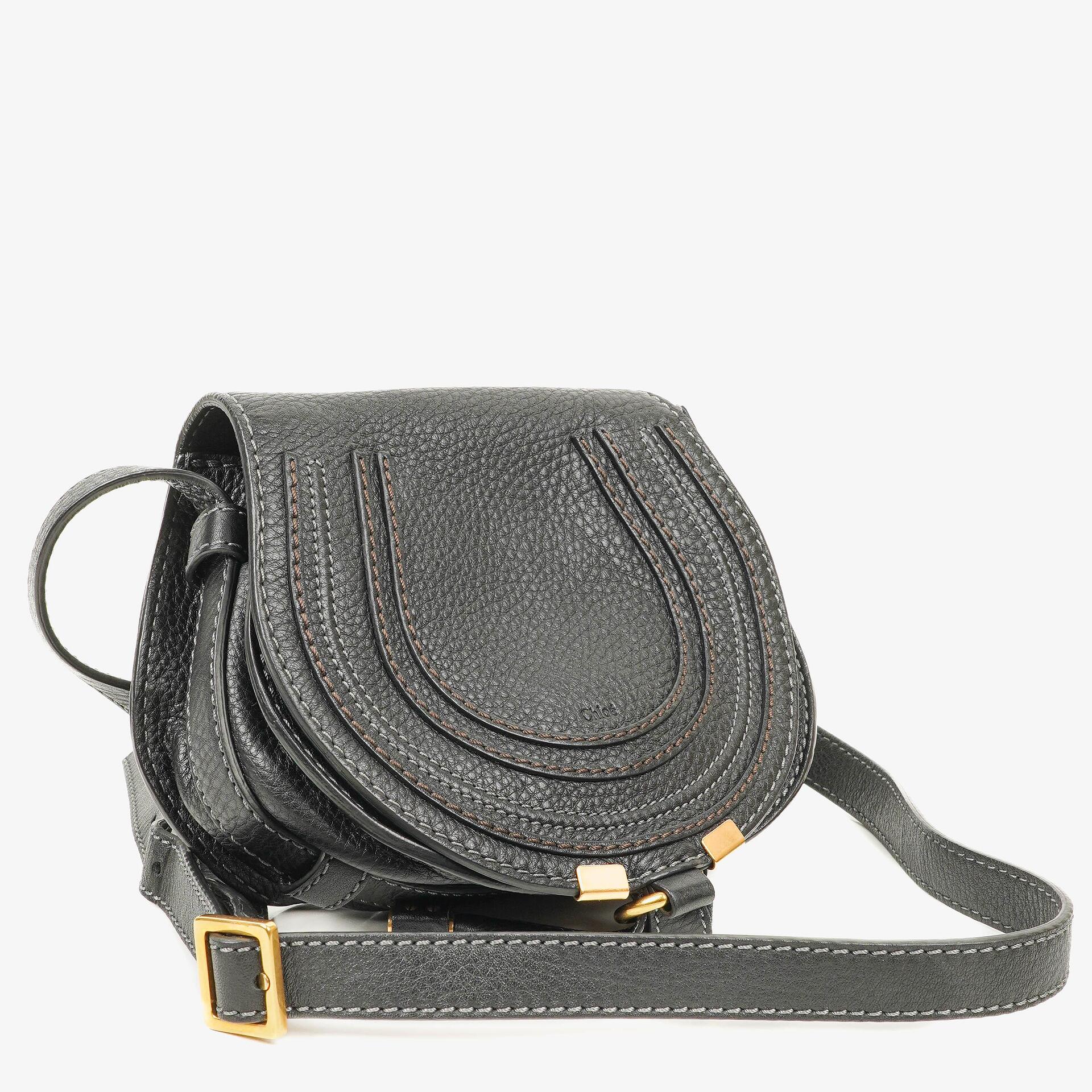 Chloe Marcie Back Leather Saddle Crossbody Bag