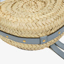 Chloe Marcie Raffia and Leather Basket Crossbody Bag