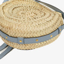 Chloe Marcie Raffia and Leather Basket Crossbody Bag