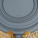 Chloe Marcie Raffia and Leather Basket Crossbody Bag