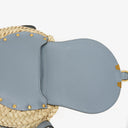 Chloe Marcie Raffia and Leather Basket Crossbody Bag