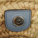 Chloe Marcie Raffia and Leather Basket Crossbody Bag