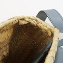 Chloe Marcie Raffia and Leather Basket Crossbody Bag