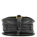 Chloe Marcie Black Leather Saddle Crossbody Bag