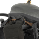 Chloe Marcie Black Leather Saddle Crossbody Bag