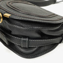 Chloe Marcie Black Leather Saddle Crossbody Bag