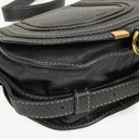 Chloe Marcie Black Leather Saddle Crossbody Bag