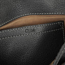 Chloe Marcie Black Leather Saddle Crossbody Bag