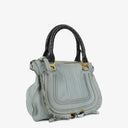 Chloe Marcie Blue Leather Satchel