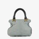 Chloe Marcie Blue Leather Satchel