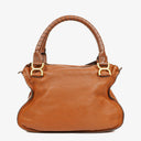 Chloe Marcie Brown Grained Leather Bag