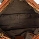 Chloe Marcie Brown Grained Leather Bag