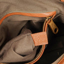 Chloe Marcie Brown Grained Leather Bag