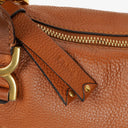 Chloe Marcie Brown Grained Leather Bag