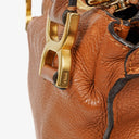 Chloe Marcie Brown Grained Leather Bag