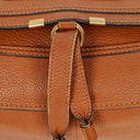 Chloe Marcie Brown Grained Leather Bag