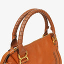 Chloe Marcie Brown Grained Leather Bag