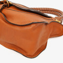 Chloe Marcie Brown Grained Leather Bag