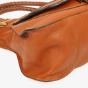 Chloe Marcie Brown Grained Leather Bag