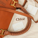 Chloe Marcie Brown Grained Leather Bag