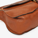 Chloe Marcie Brown Grained Leather Bag