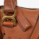 Chloe Marcie Brown Grained Leather Bag