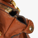 Chloe Marcie Brown Grained Leather Bag