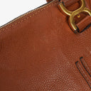 Chloe Marcie Brown Grained Leather Bag
