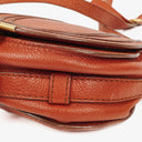 Chloe Marcie Brown Leather Saddle Crossbody Bag
