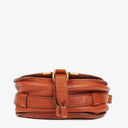 Chloe Marcie Brown Leather Saddle Crossbody Bag