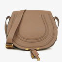 Chloe Marcie Brown Leather Shoulder Bag