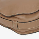 Chloe Marcie Brown Leather Shoulder Bag