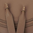 Chloe Marcie Brown Leather Shoulder Bag
