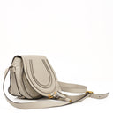 Chloe Marcie Neutral Leather Saddle Crossbody Bag