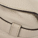 Chloe Marcie Neutral Leather Saddle Crossbody Bag
