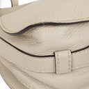 Chloe Marcie Neutral Leather Saddle Crossbody Bag
