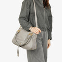 Chloe Marcie Leather Top Handle Shoulder Bag