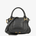 Chloe Marcie Medium Black Leather Satchel