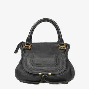 Borsa a Mano Media Chloe Marcie in Pelle Nera
