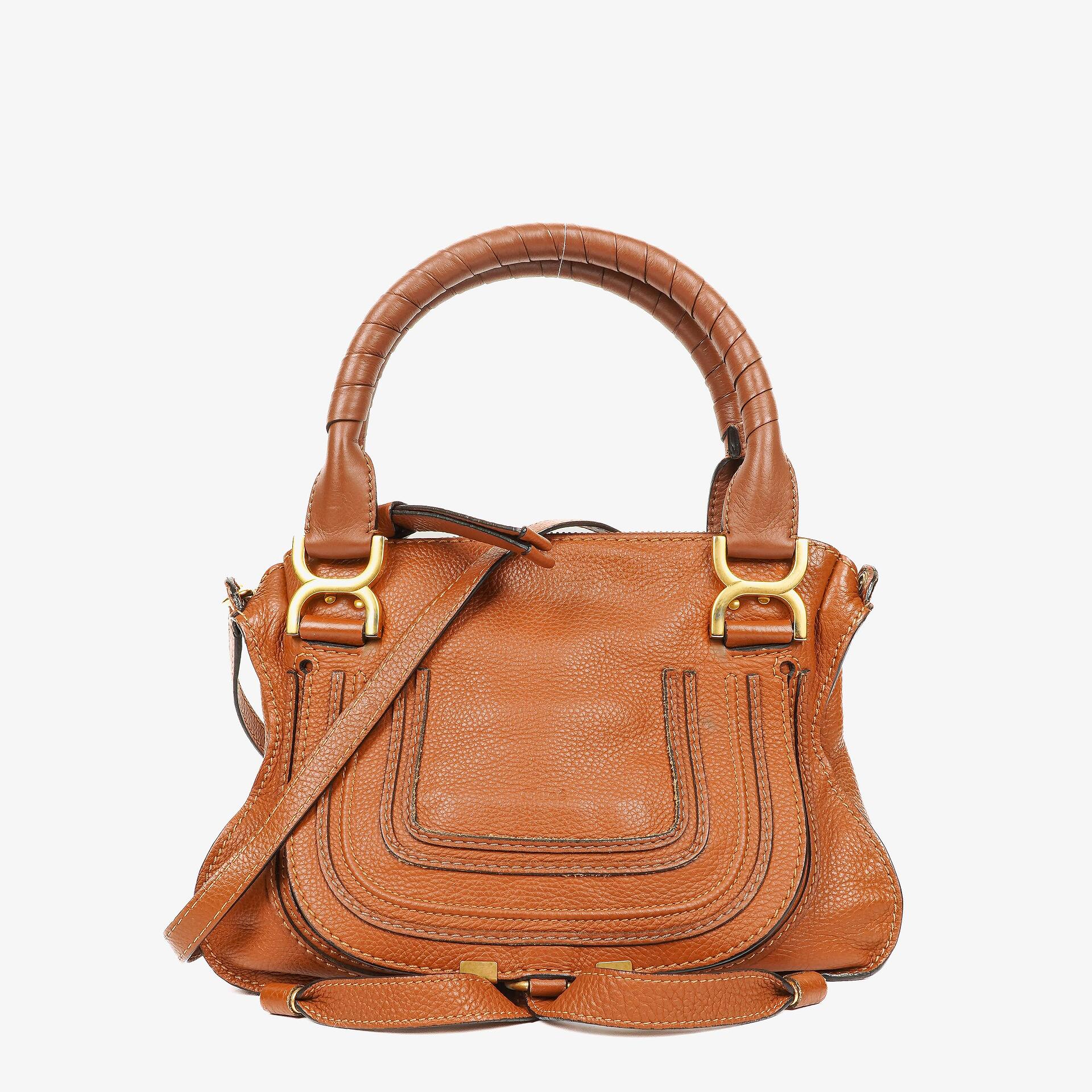 Chloe Marcie Medium Brown Leather Satchel