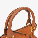 Chloe Marcie Medium Brown Leather Satchel