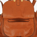 Chloe Marcie Medium Brown Leather Satchel