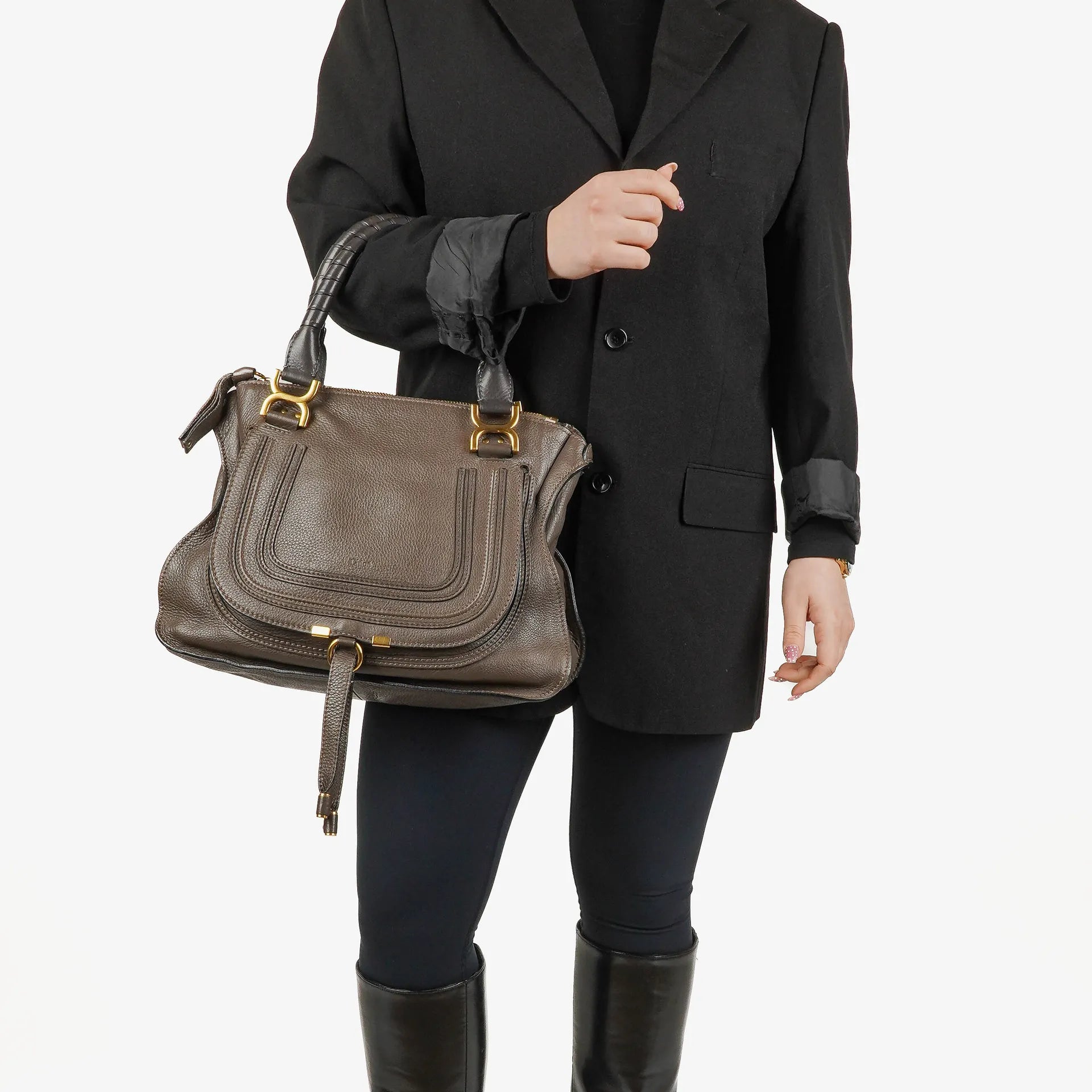 Chloe Marcie Medium Leather Satchel
