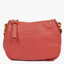 Chloe Marcie Medium Maple Leaf Leather Round Zip Crossbody Bag