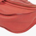 Chloe Marcie Medium Maple Leaf Leather Round Zip Crossbody Bag