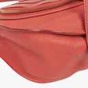 Chloe Marcie Medium Maple Leaf Leather Round Zip Crossbody Bag